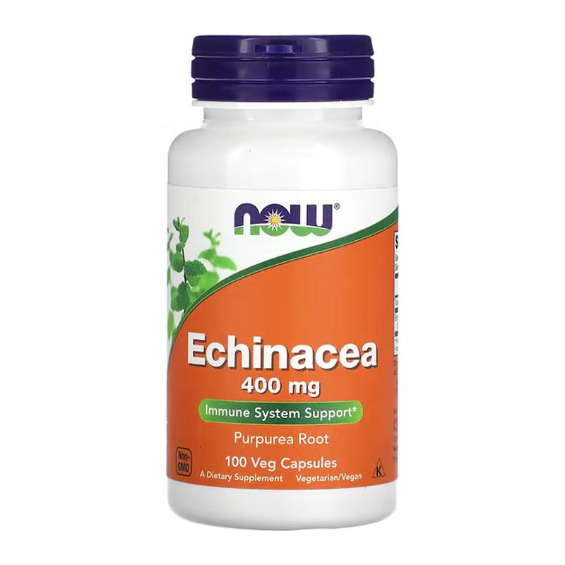 Ехінацея NOW Echinacea 400 мг 100 капс. (07566-01)