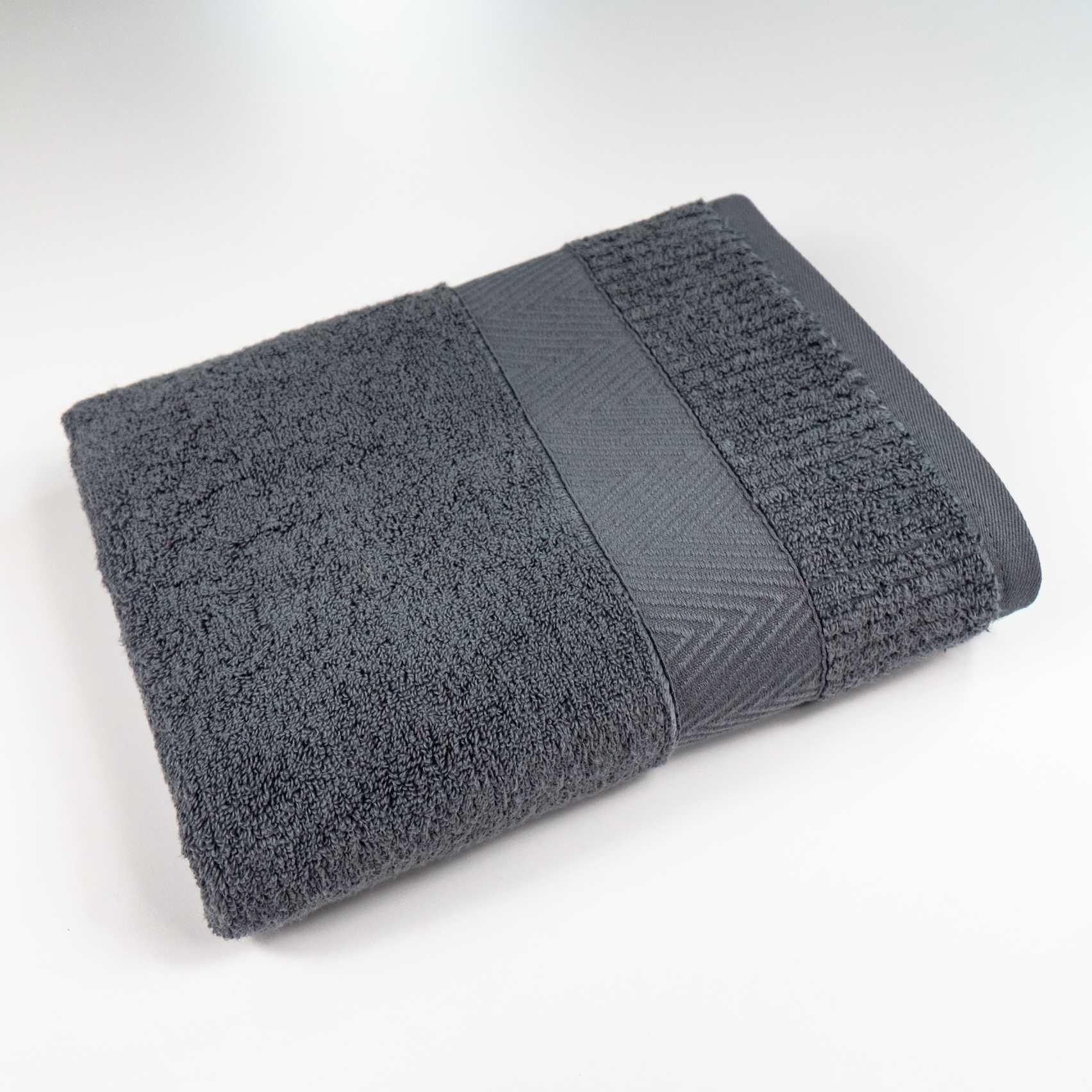 Полотенце Зеро Твист Бордюр 50x90 см Серый (550-90-ztb-grey)
