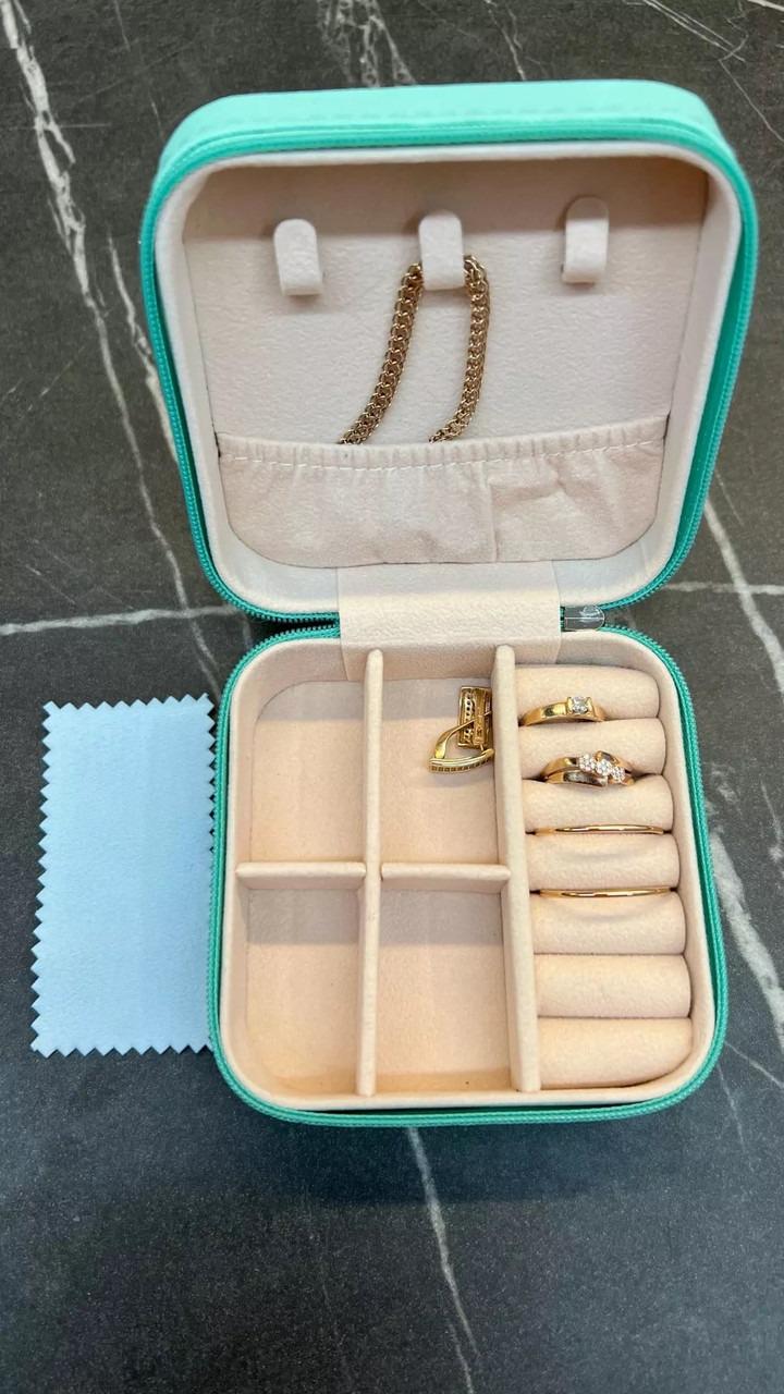 Шкатулка для украшений маленький 10х10х5 см Ментоловый (AD-22-00) - фото 4 Шкатулка для украшений маленький 10х10х5 см Ментоловый (AD-22-00) - фото 4