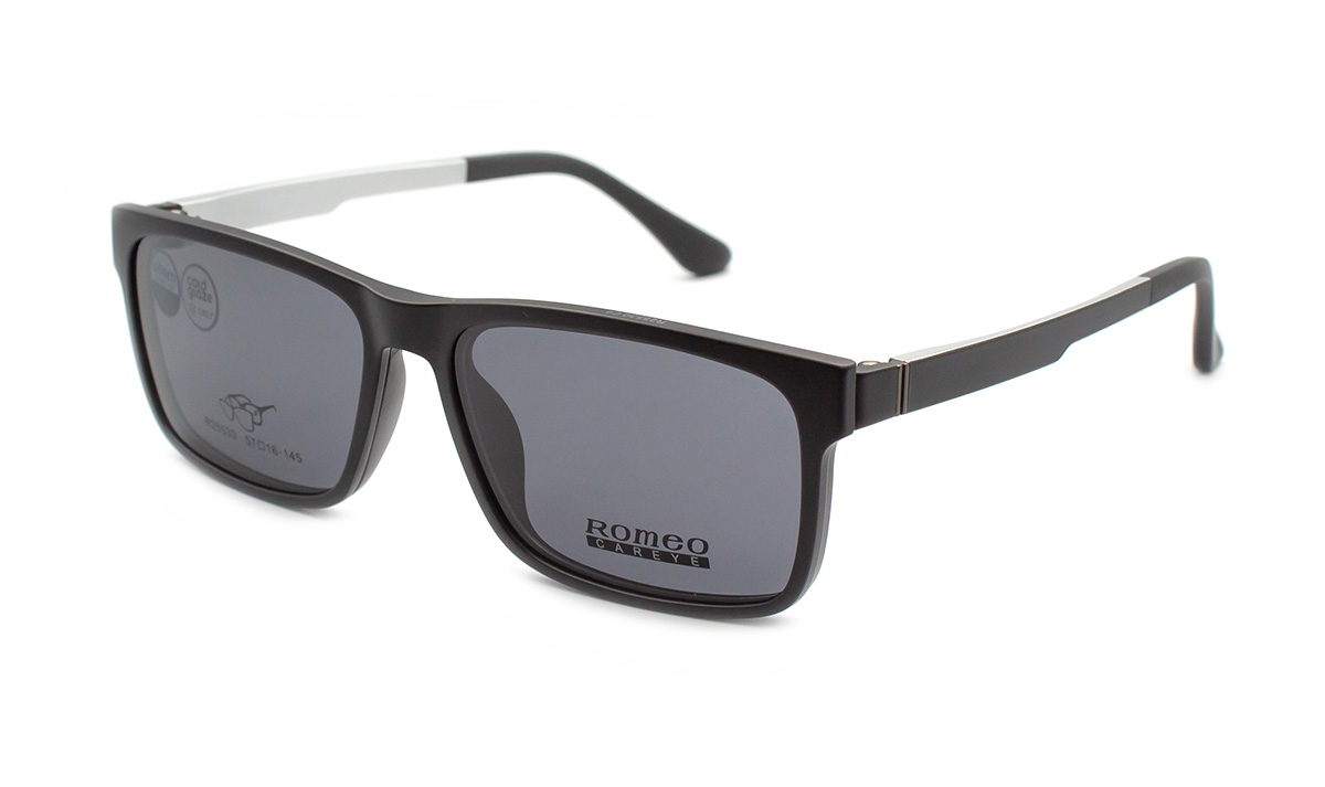 Оправа чоловіча пластикова Romeo 25530-C6 з трьома змінними насадками та футляром (09532)