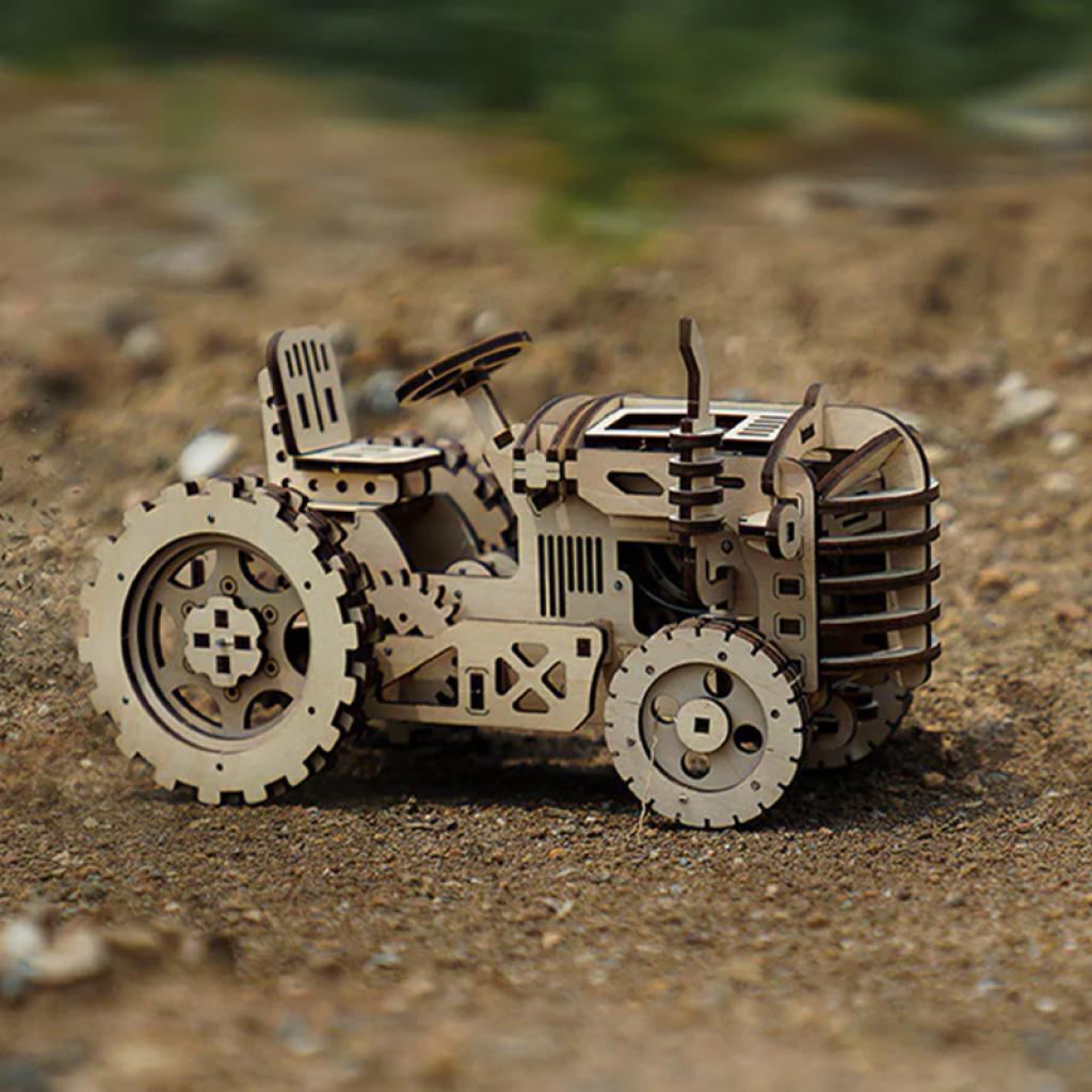 Конструктор деревянный 3D Robotime LK401 Трактор для детей подростков (1378425) - фото 3 Конструктор деревянный 3D Robotime LK401 Трактор для детей подростков (1378425) - фото 3