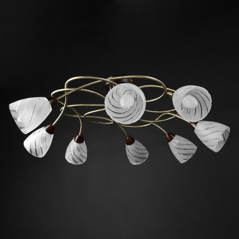 Потолочная люстра Brille LK-287C/8 E14 8 плафонов