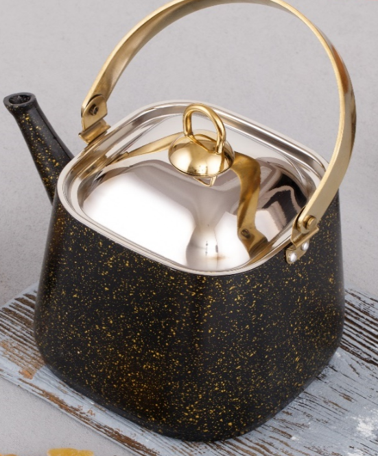 Чайник для плиты Evren 6479 квадратный 1,25 л Черный (25812043)