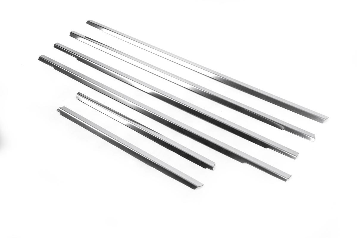 Нижняя окантовка окон Carmos для Mitsubishi Outlander 2001-2006 гг. нержавеющая сталь Хром
