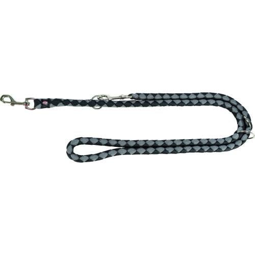 Поводок Trixie Cavo регулируемый L-XL 2 м d 18 мм Черный/Графитный