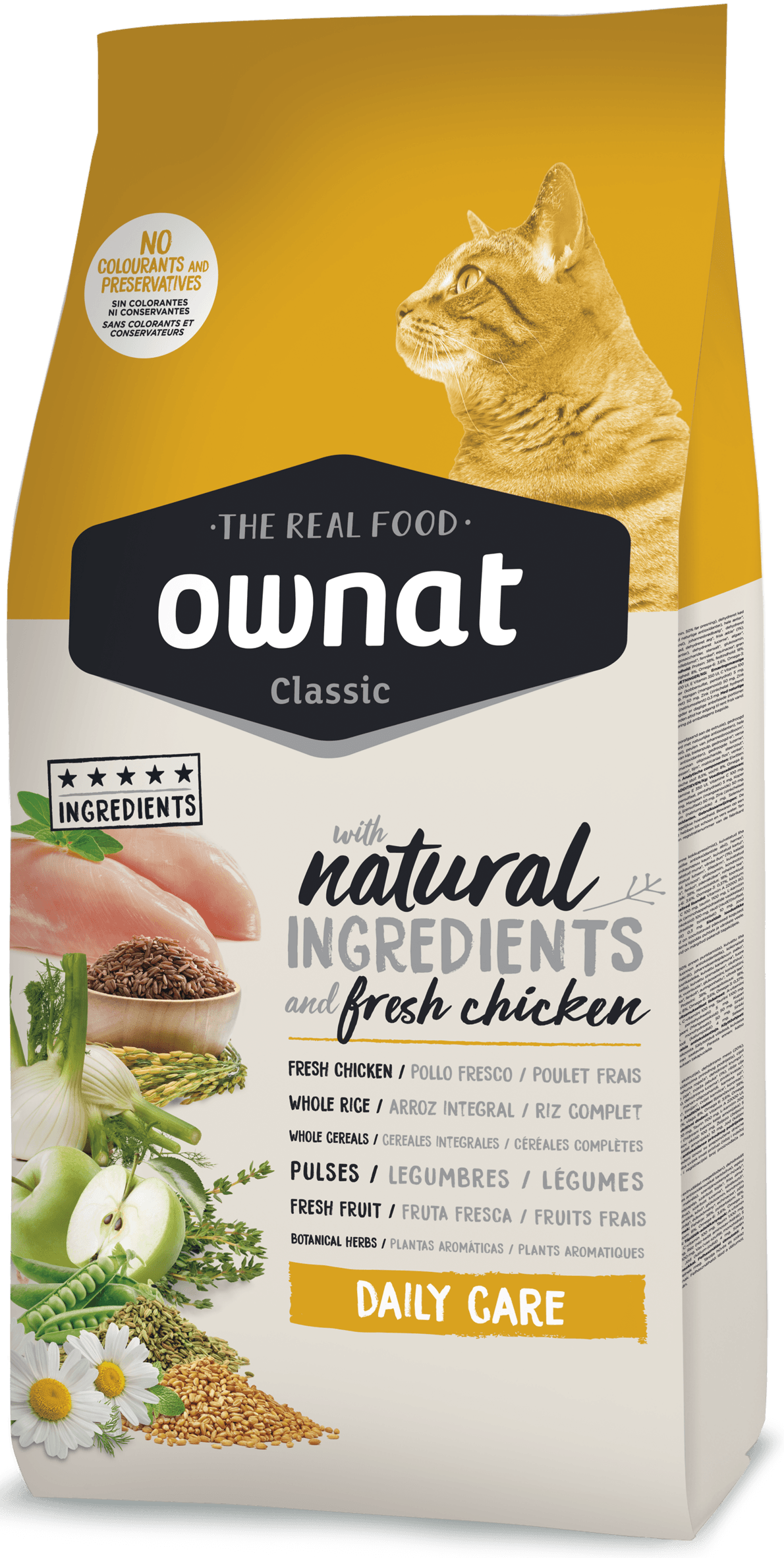 Корм сухий для котів Ownat Classic Daily Care Chicken 1,5 кг (24149873)