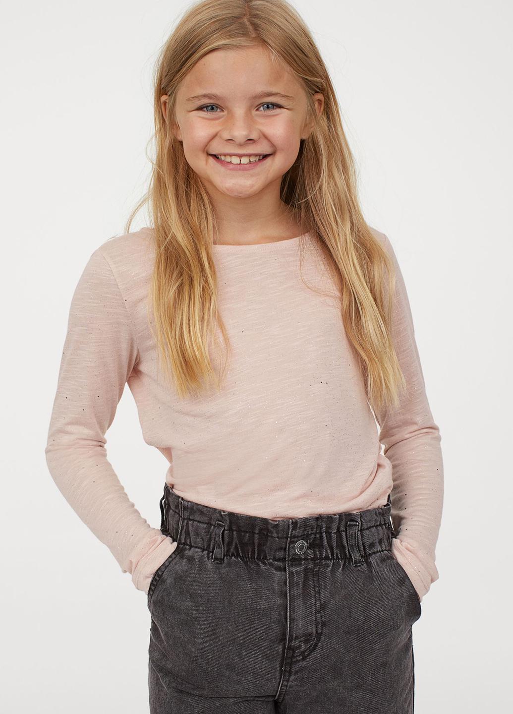 Лонгслив H&M 158-164 см Розовый (8878092b46)