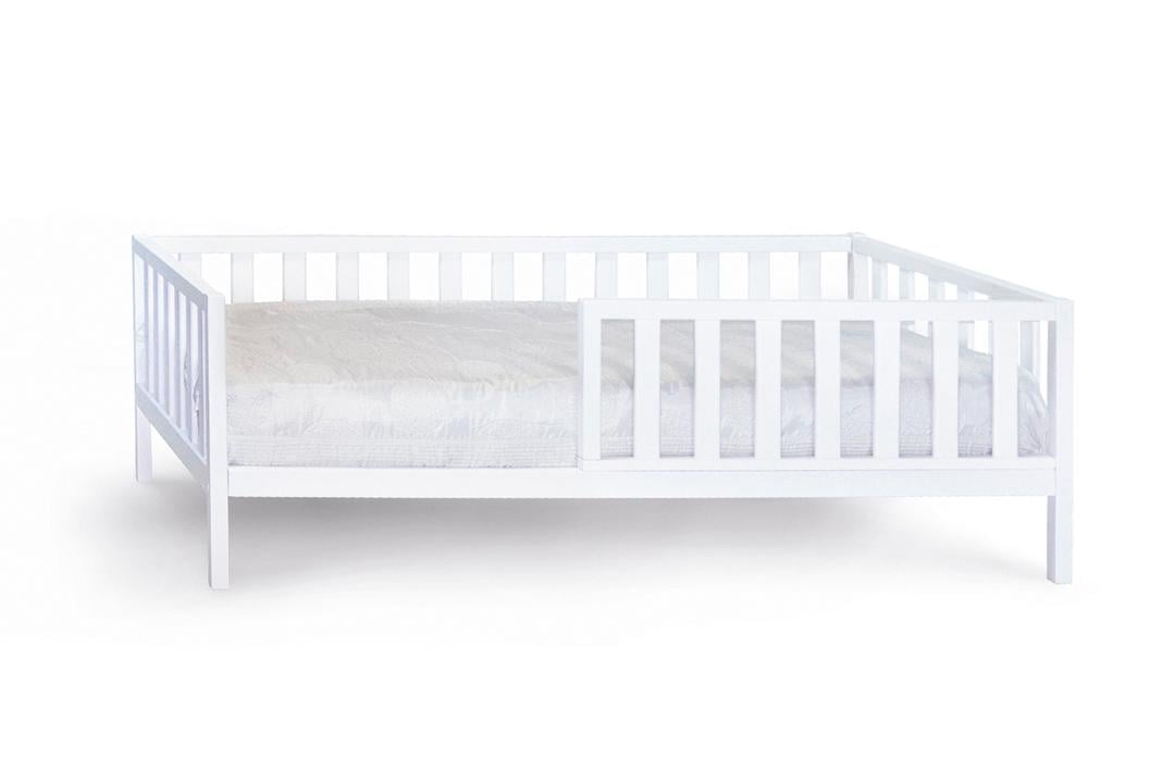 Кровать детская Злата со съемным бортиком 80x190 см Белый - фото 1 Кровать детская Злата со съемным бортиком 80x190 см Белый - фото 1