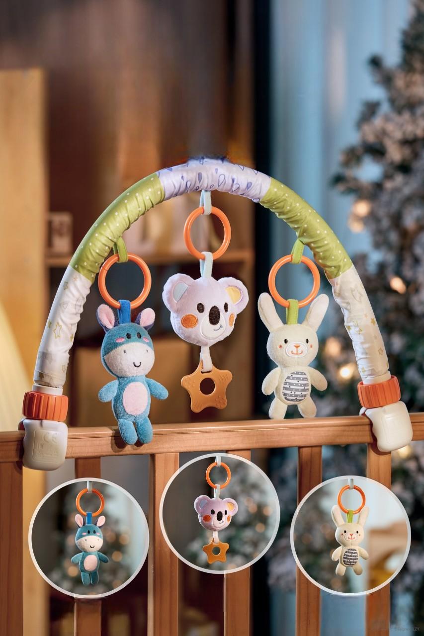 Дуга розвивальна Tumama з підвісними іграшками для коляски універсальна Різнокольоровий (27283950) - фото 5 Дуга розвивальна Tumama з підвісними іграшками для коляски універсальна Різнокольоровий (27283950) - фото 5