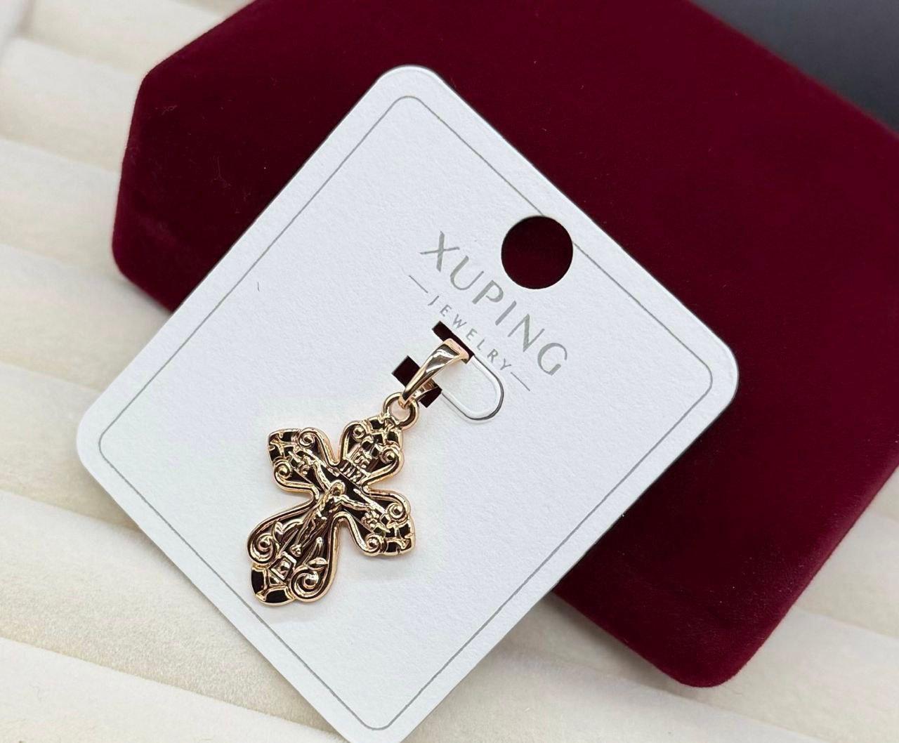 Кулон крестик Xuping из медицинского золота Золотой (2912867694)