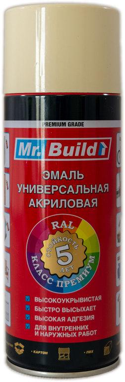 Краска эмалева Mr. Build акриловая 400 мл 1015 Слоновая кость (000027512)