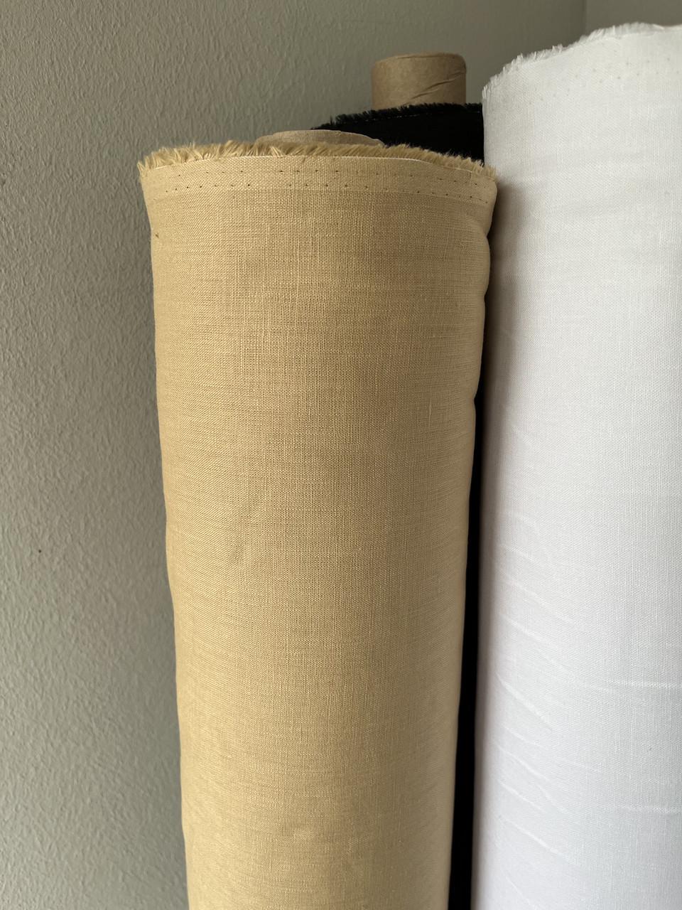 Ткань рубашечно-платьевая LINEN PLUS 100% лен 143 см 883 Нежно-желтый - фото 6 Ткань рубашечно-платьевая LINEN PLUS 100% лен 143 см 883 Нежно-желтый - фото 6