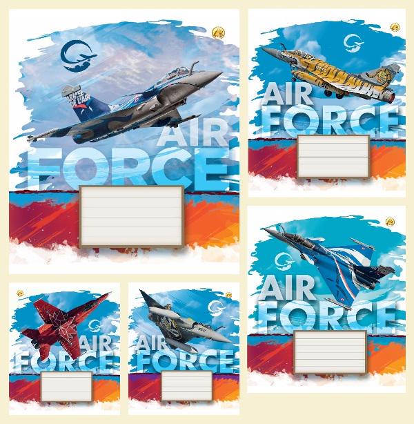 Зошити учнівські у лінійку Тетрада ТЕ22301 ЛІТАКИ 24 арк. 20 шт. в уп. (MTT-150222)