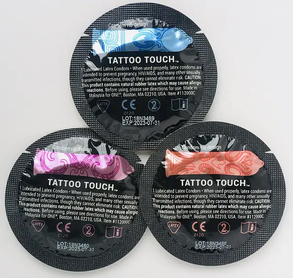Презервативы Tattoo Touch One с ребристым рельефным узором 10 шт. (9723912) - фото 2