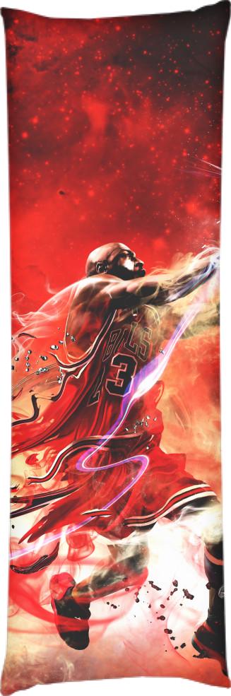 Подушка дакимакура Jordan Graffiti Art 40x100 см (13534265)