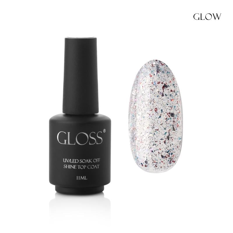 Топ для гель-лаку GLOSS Shine top coat 11 мл Glow (64839)