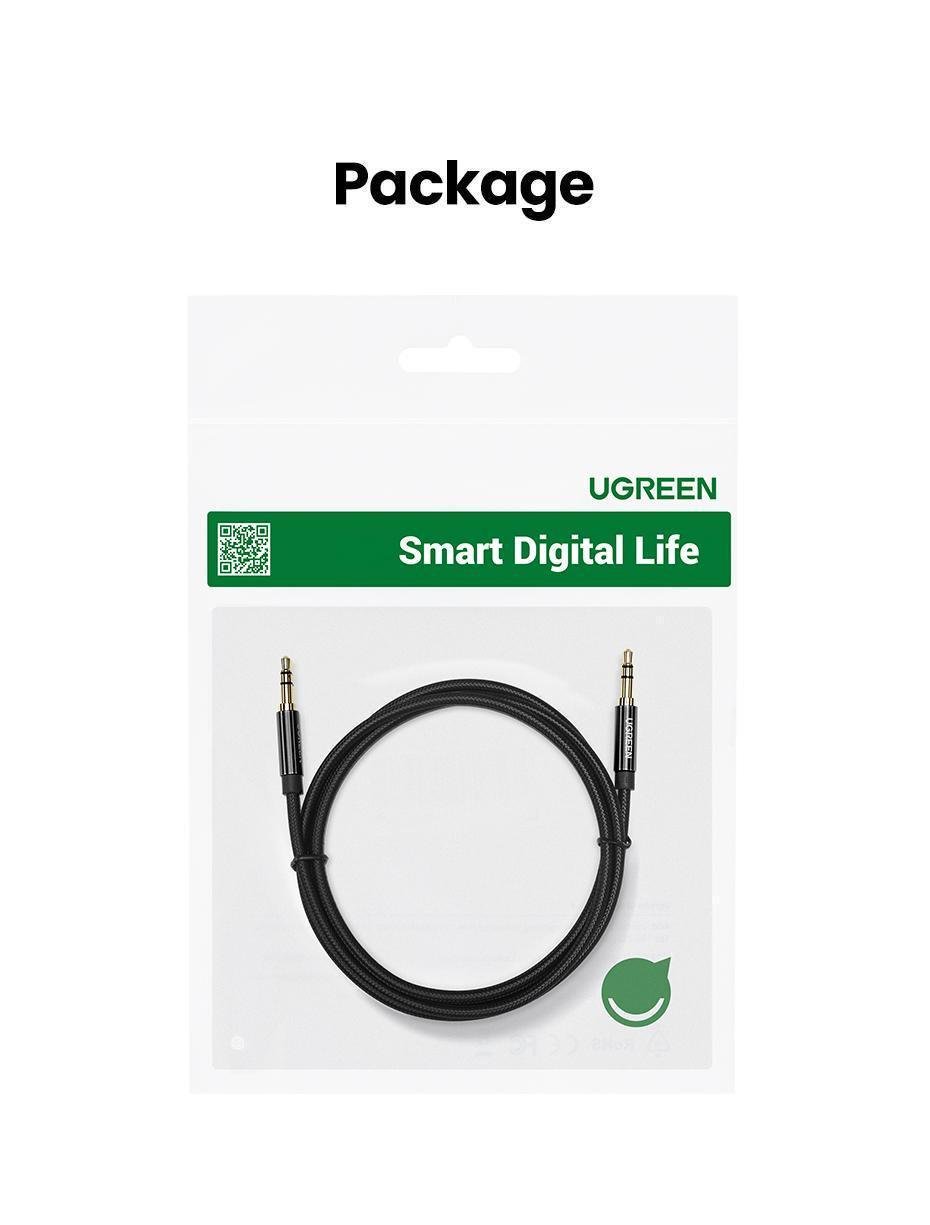 Кабель AUX Ugreen 3.5 мм 2 м Синій (10687) - фото 5