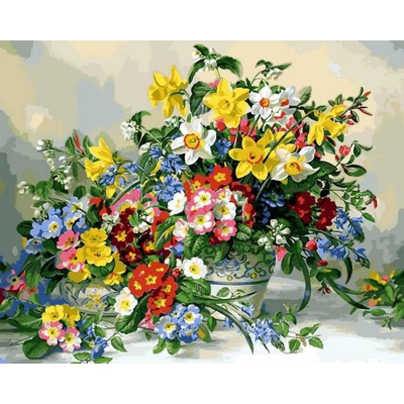 Картина по номерам Mariposa Весенние цветы 40x50 см (Q2169)