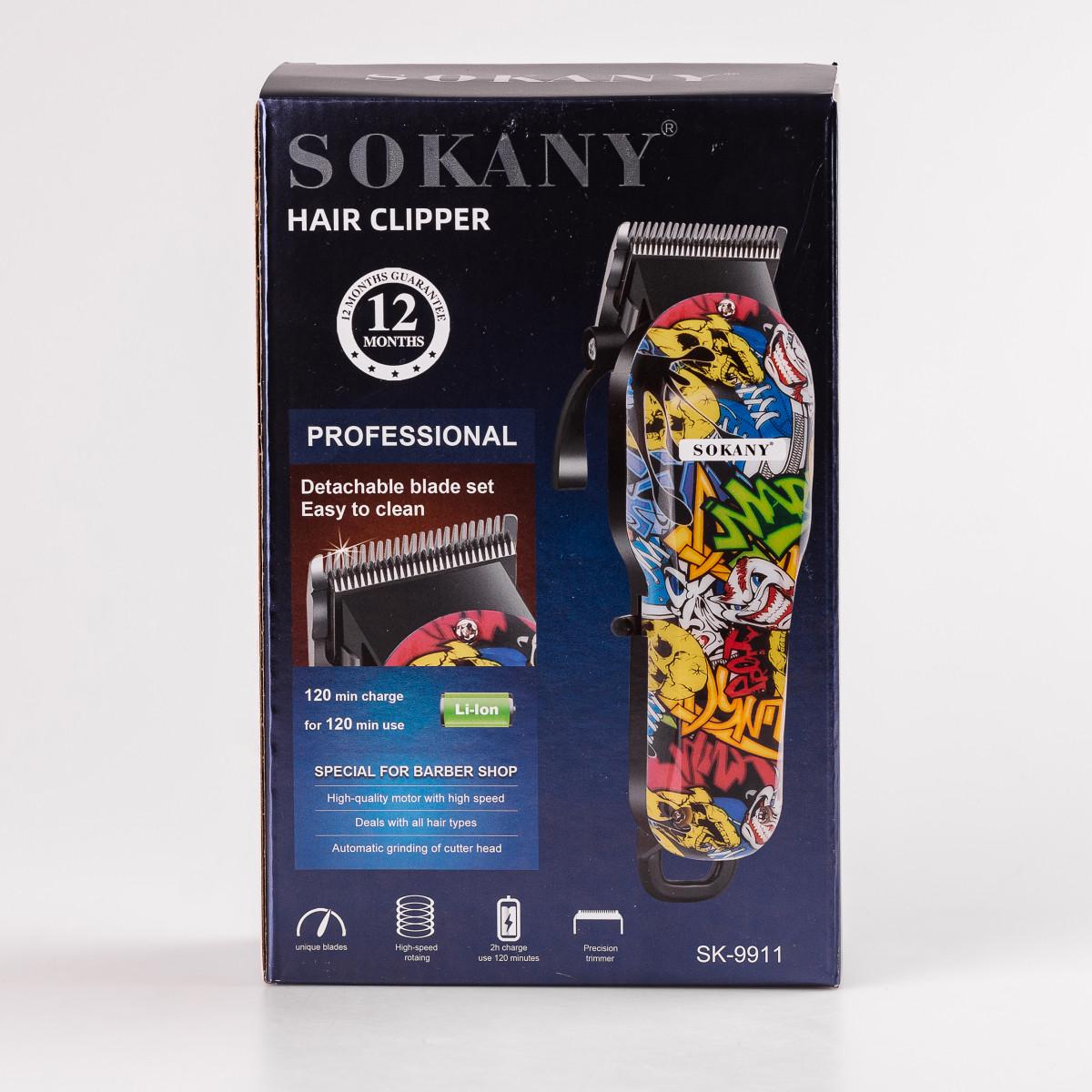 Машинка для стрижки Sokany SK-9911 4 насадки (3112) - фото 13 Машинка для стрижки Sokany SK-9911 4 насадки (3112) - фото 13