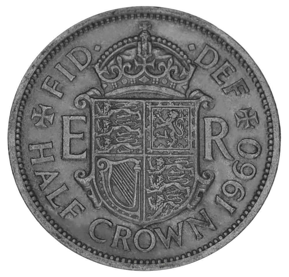 Коллекционная монета Великобритания 1/2 кроны 1960 F-VF Half Crown (15390993)