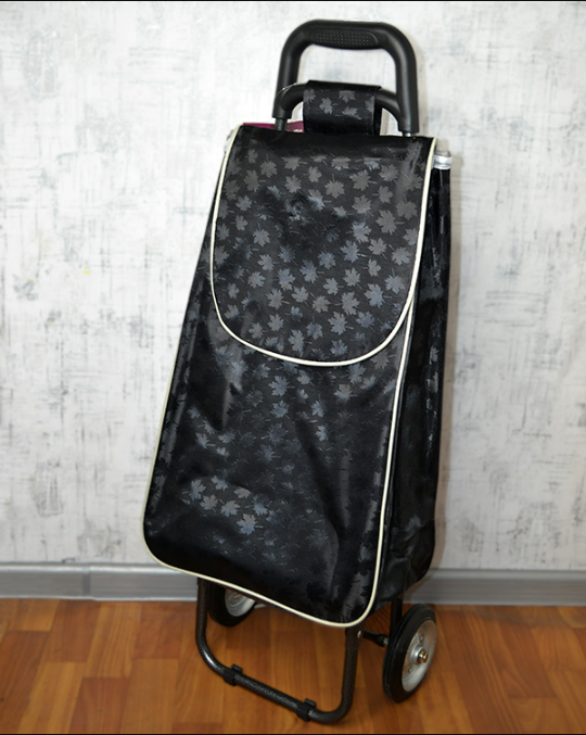 Хозяйственная сумка-тачка Кравчучка на колесах до 50 кг Черный (22936564)