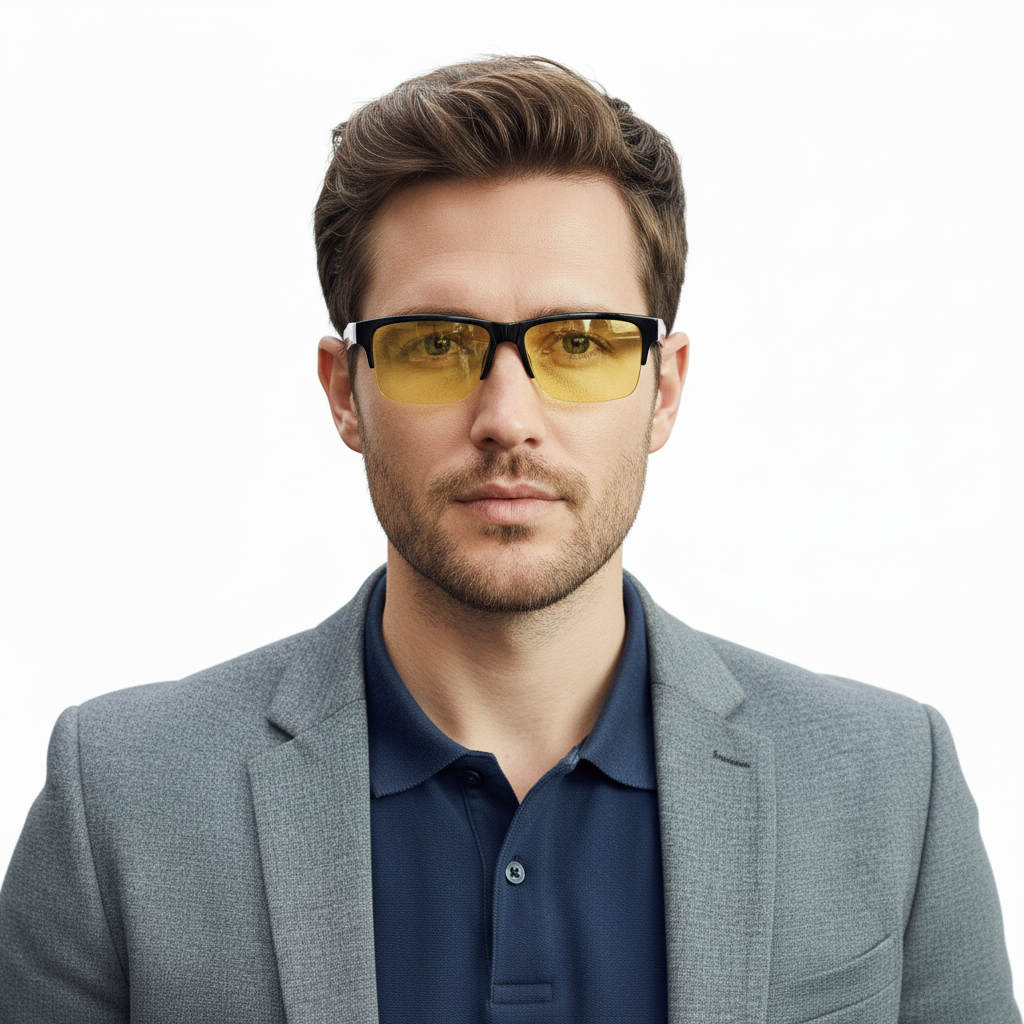 Окуляри водійські для зору з діоптріями на флексі -2.5 Чорний (2082)