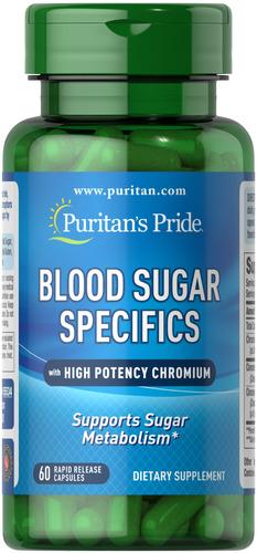 Поддержка уровня сахара Puritan's Pride Blood Sugar Specifics 60 Capsules (55534)
