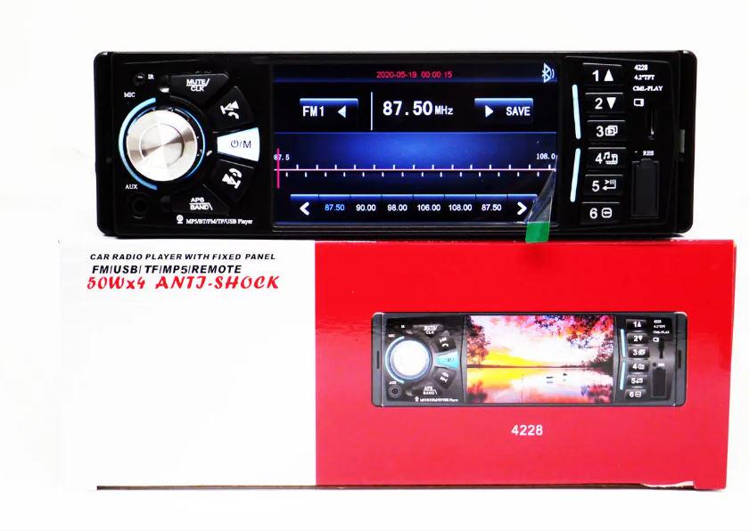 Автомагнітола 1DIN 4228 ISO 4,1'' DIVX/MP3/USB/SD/Bluetooth (17508) - фото 2