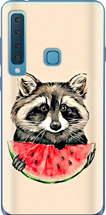 Чехол на Samsung Galaxy A9 (2018) Енотик с арбузом (4605t-1503-42517)