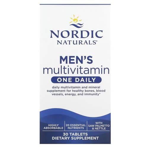Витамины для мужчин Nordic Naturals Men's Multivitamin One Daily 30 табл. (NOR-01554)