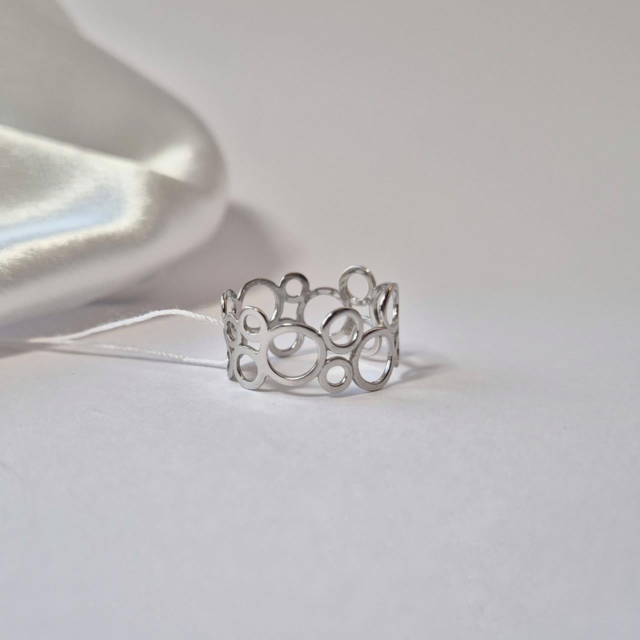 Кольцо женское серебряное Круг р.19 925 пробы