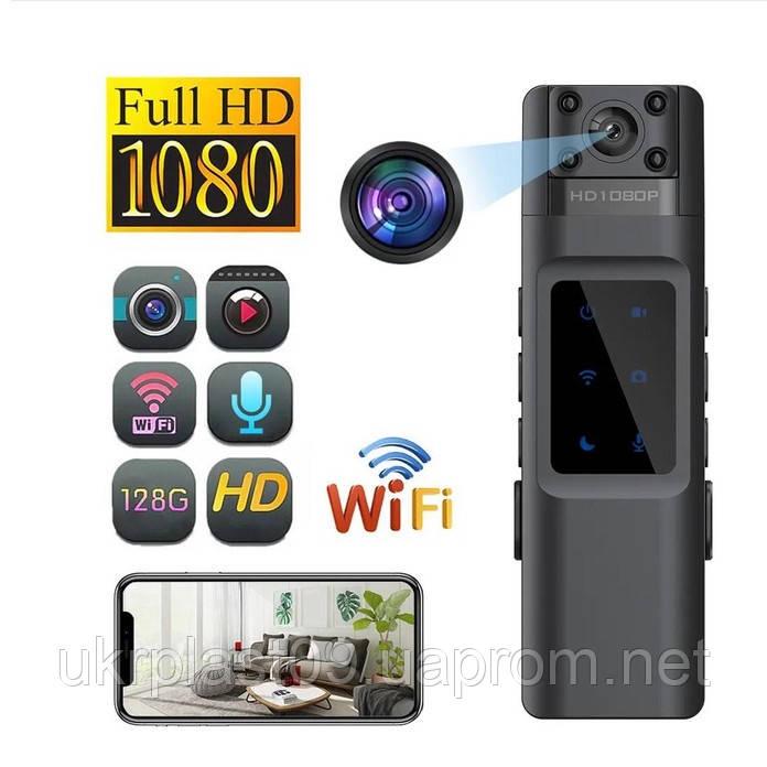 Боди-камера нагрудная HD H1080 p2p WiFi поворотная аккумулятор 1000мАч - фото 10