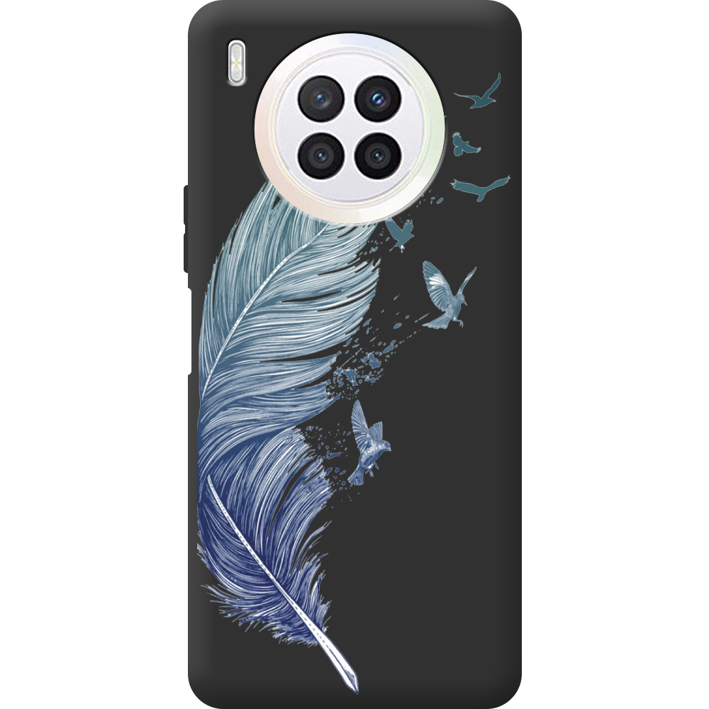 Чехол BoxFace Huawei Nova 8i Feather Черный силикон (43692-cc38-44633)