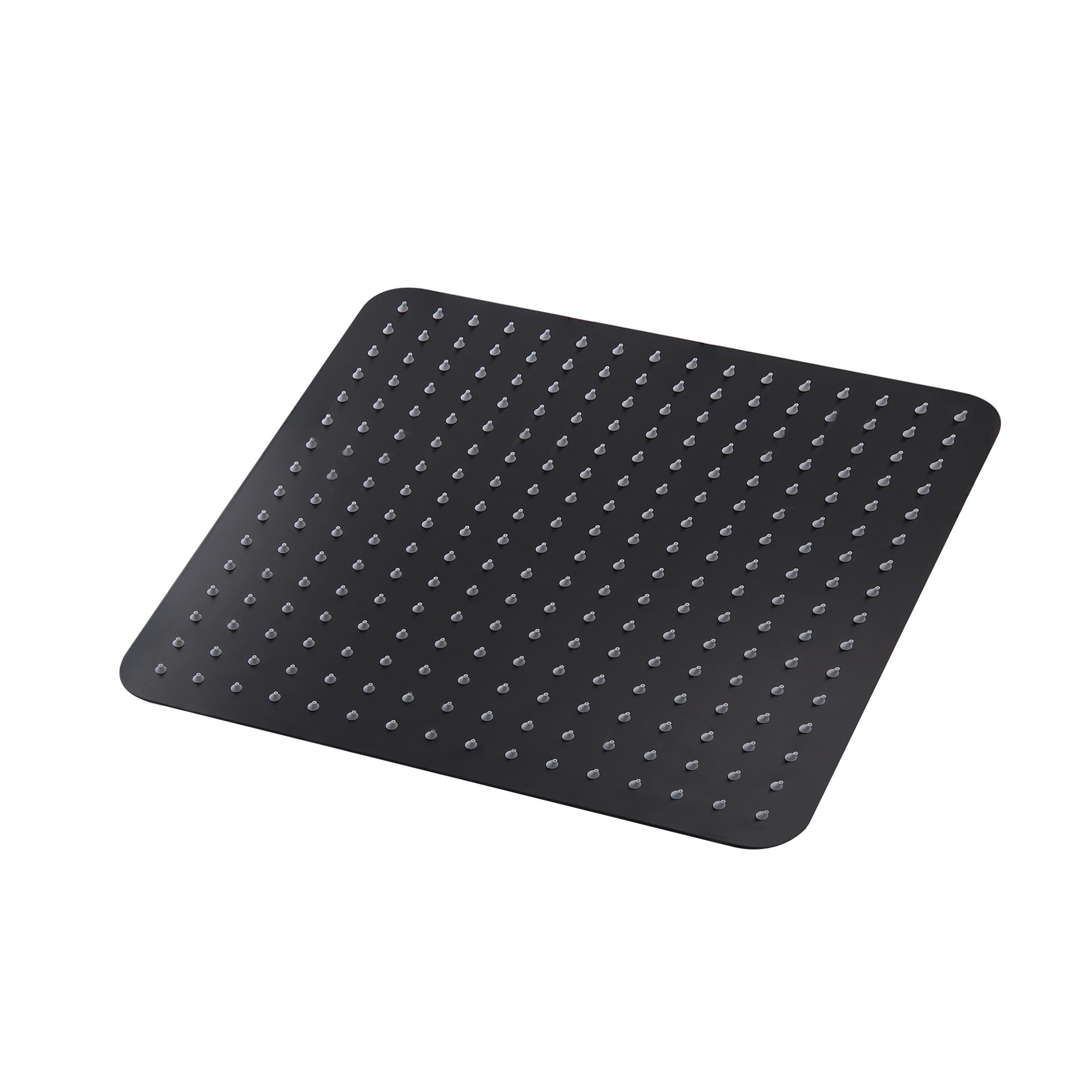 Лейка для верхнего душа Q-tap Hlavova S400N1ZBB QTHLS400N1ZBB квадратная 400x400 мм Черный (77888)