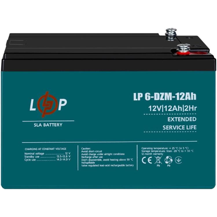 Аккумулятор для ИБП LogicPower LP 6-DZM 12V/12 Ah (9172) - фото 3