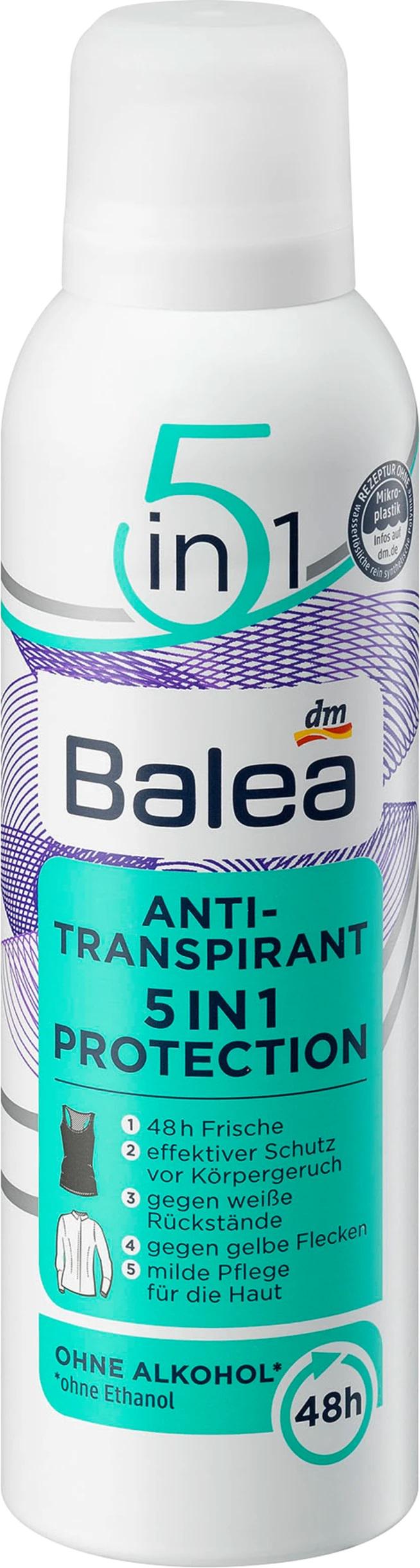 Дезодорант антиперспирант аэрозольный женский Balea 5 in 1 Protection 200 мл (7998) Дезодорант антиперспирант аэрозольный женский Balea 5 in 1 Protection 200 мл (7998)