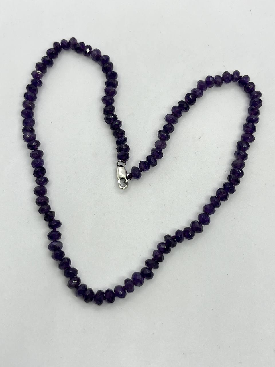 Бусы аметист 45 см Фиолетовый (10449)