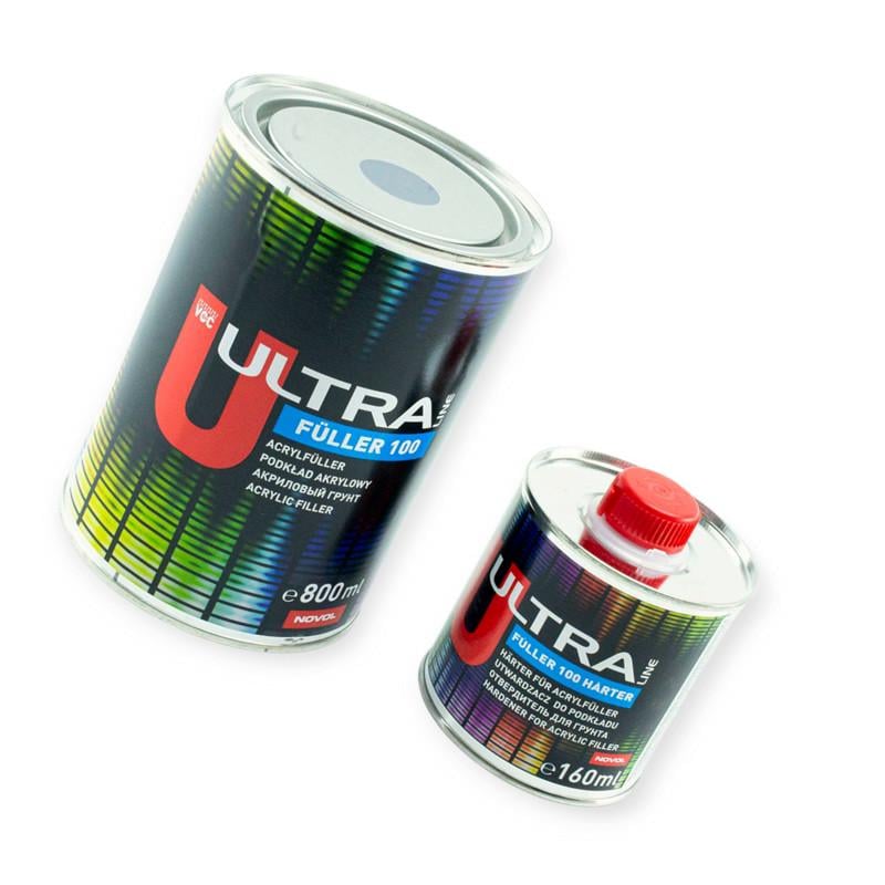 Грунт акриловый 5 1 Novol Acril Ultra line 0,8/0,16 л отвердитель Графит (2684193258)