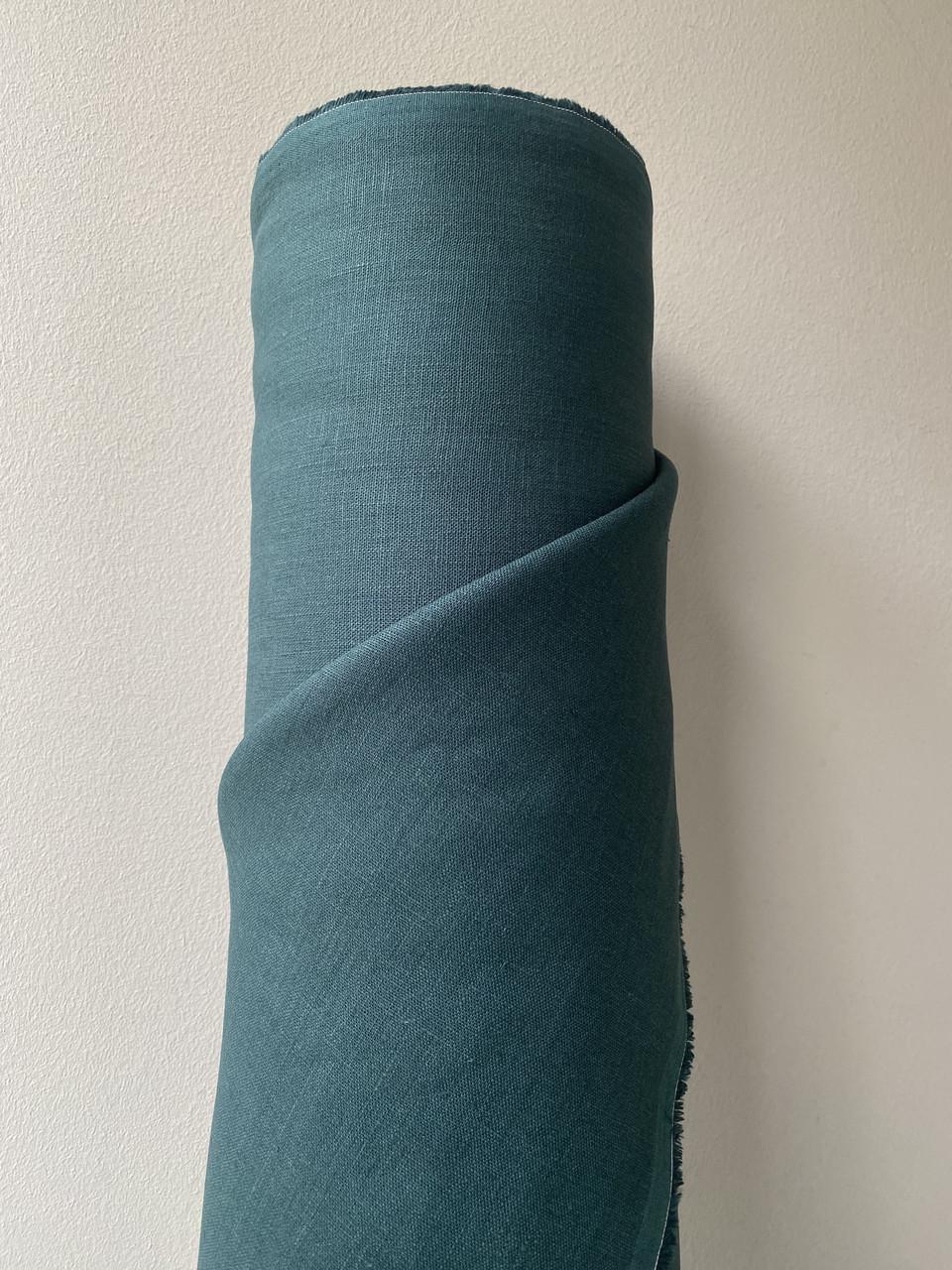 Ткань скатертная LINEN PLUS 100% лен 143 см 204/1330 Изумрудный - фото 6 Ткань скатертная LINEN PLUS 100% лен 143 см 204/1330 Изумрудный - фото 6