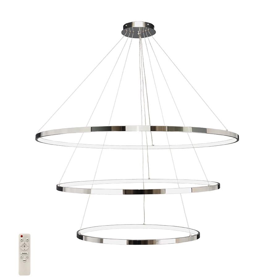 Люстра 7529832-3A LED 600/800/1000 мм Хром (LVS5153)