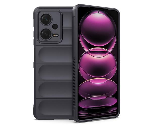 Чехол-накладка Ricco Phantom Shield для Xiaomi Redmi Note 12 5G с защитой при падении, Темно-серый
