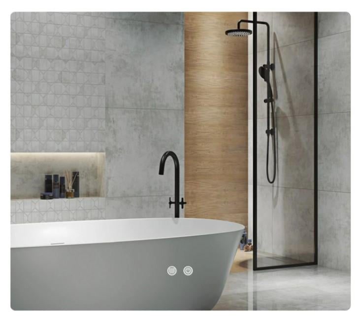 Дзеркало для ванної кімнати Qtap Taurus TA2 прямокутне з LED-підсвіткою Touch антизапотіванням (QTTAU120080048960)