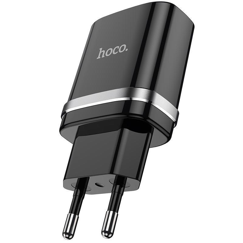 Зарядное устройство HOCO N1 1USB/2.4A + USB - Lightning 12pc Черный (1830482316)