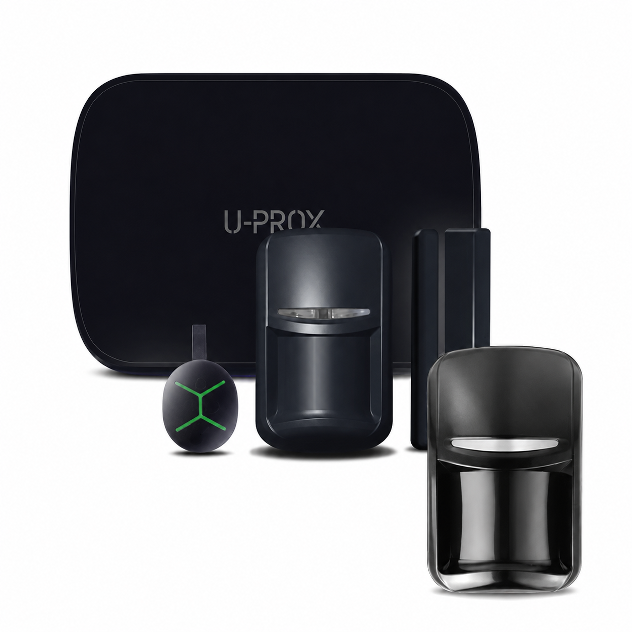 Комплект охранной сигнализации U-Prox MPX LE KF Kit с датчиком движения U-Prox PIR и дальностью связи до 4800 м Черный (658148)