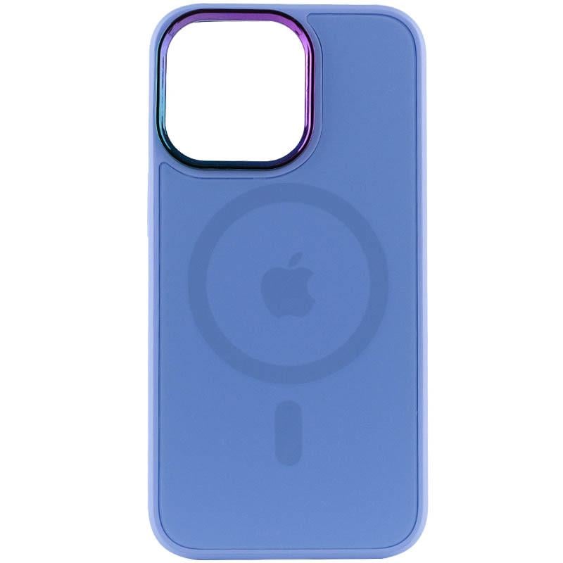 Противоударный чехол TPU+Glass Sapphire Mag Evo case для Apple iPhone 14 Pro 6.1" Lilac Blue