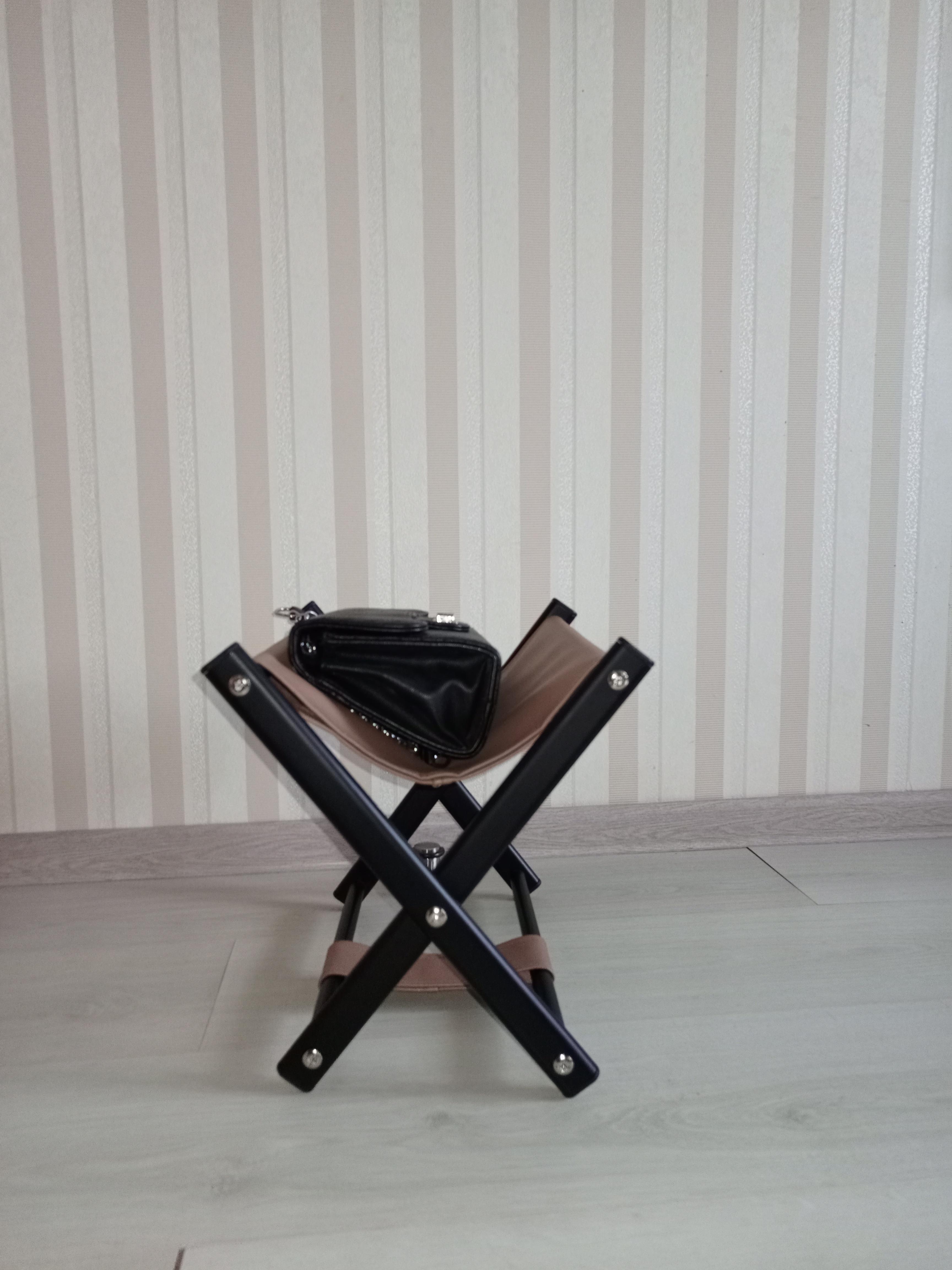 Підставка для сумки висота 31 см Капучино/Чорний - фото 6