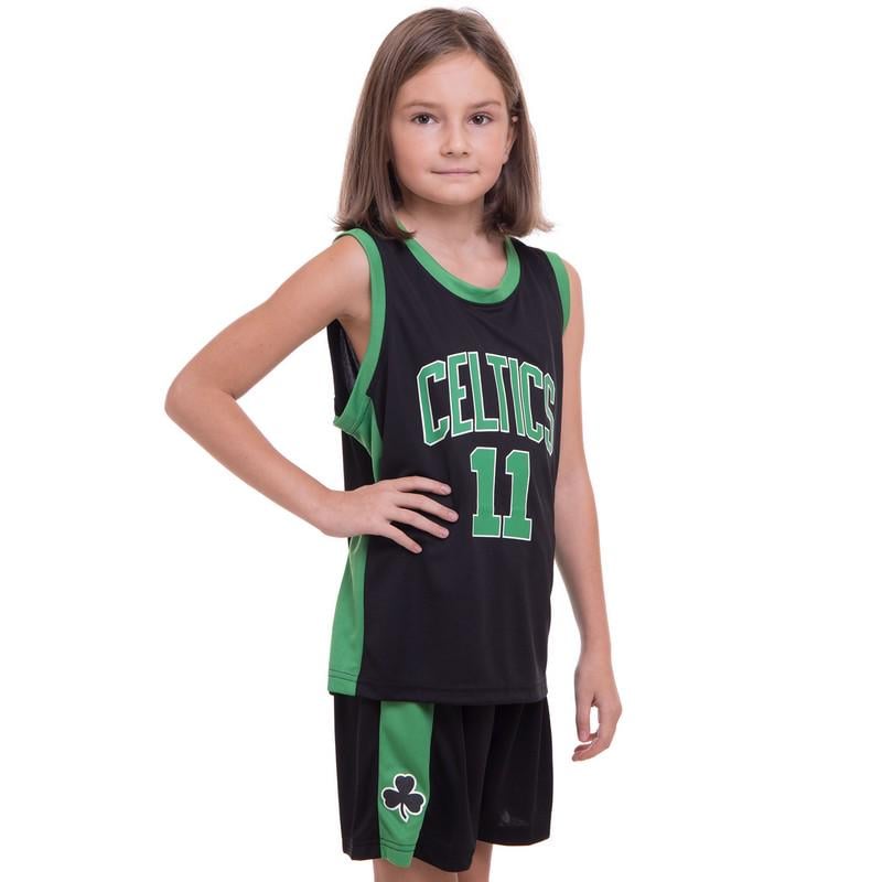 Форма баскетбольная подростковая NB-Sport NBA CELTICS 11 XL 13-16 лет Черно-зеленый(BA-0967) - фото 2