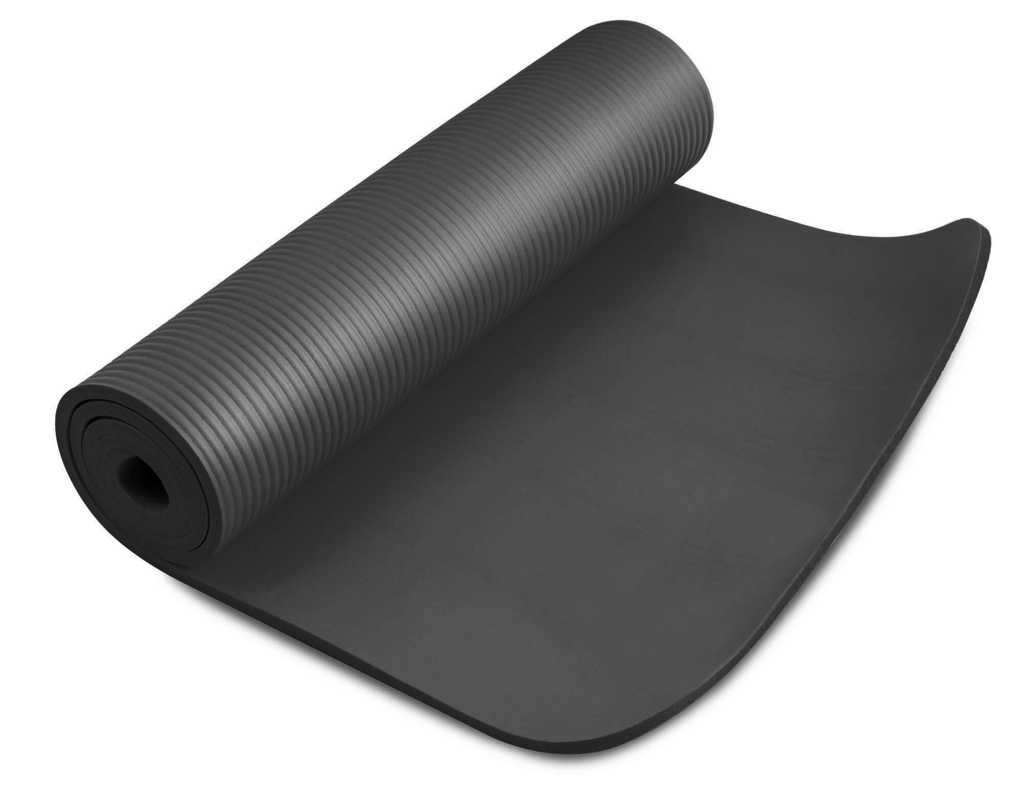 Мат для фітнесу та йоги Hop-Sport HS-N010GM 1 см Чорний - фото 4 Мат для фітнесу та йоги Hop-Sport HS-N010GM 1 см Чорний - фото 4