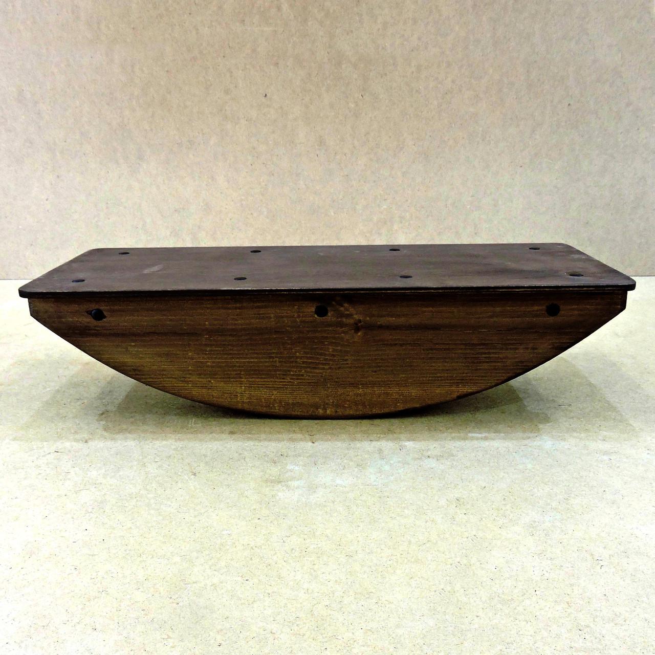 Балансировочная доска из дерева Канпур 60х30х15 см Капучино (БЛН-600109) - фото 2 Балансировочная доска из дерева Канпур 60х30х15 см Капучино (БЛН-600109) - фото 2