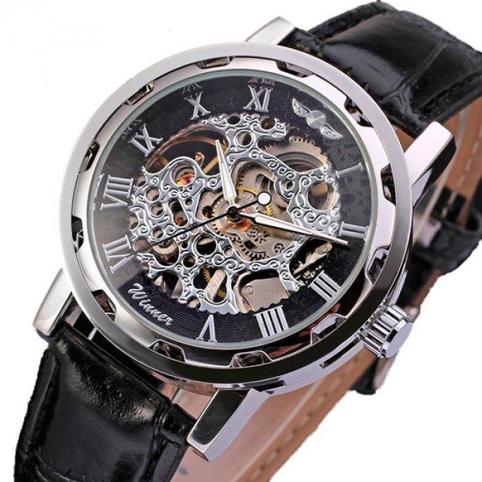 Часы женские механические Winner Black - фото 2